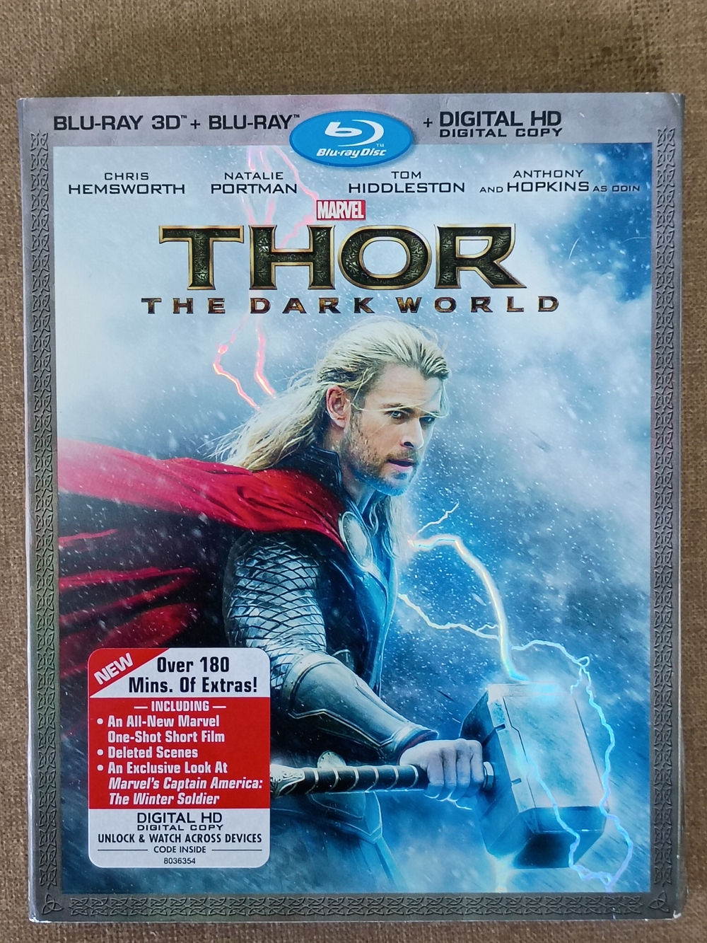 Marvel Thor: The Dark World Blu-ray — Blue, Red, Gold